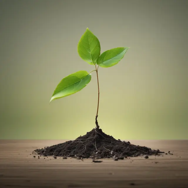 A green tree growing from a seedling represents the evolving landscape of green investing and its emerging trends.