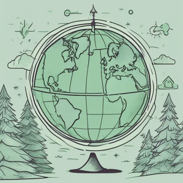 An image of a world map dotted with Christmas trees and arrows representing shipping deadlines for Green Monday