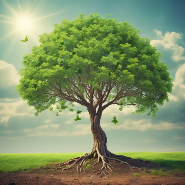 An image of green shoots emerging from the branches of a tree representing successful green funds in the renewable energy sector