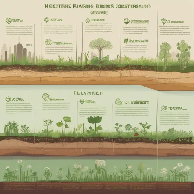 Green tech timeline depicting the evolution of eco-friendly practices from industrial era to present day.