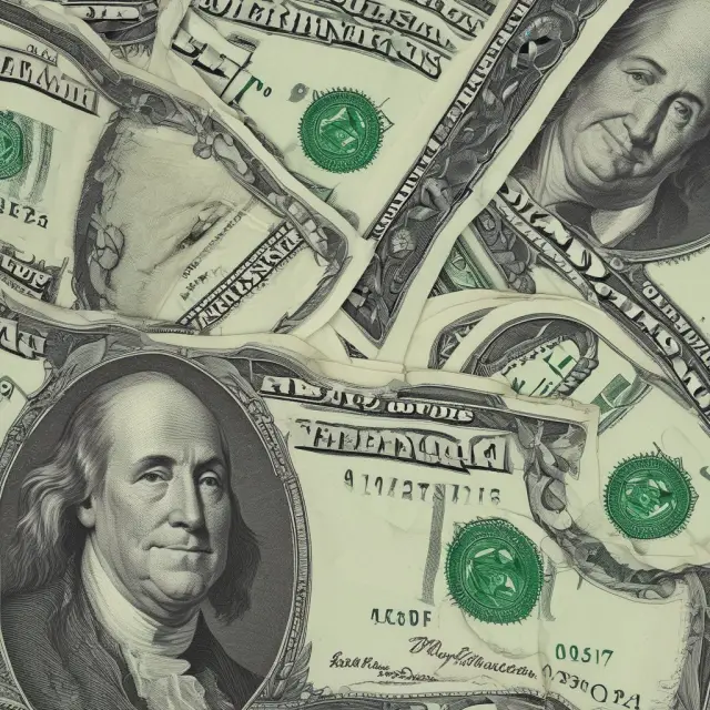 An image of greenbacks symbolizing economic instability, societal tension, and political intrigue during the American Civil War