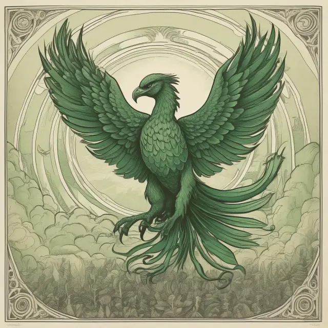 Phoenix emerging from earth, illustrating green-field projects