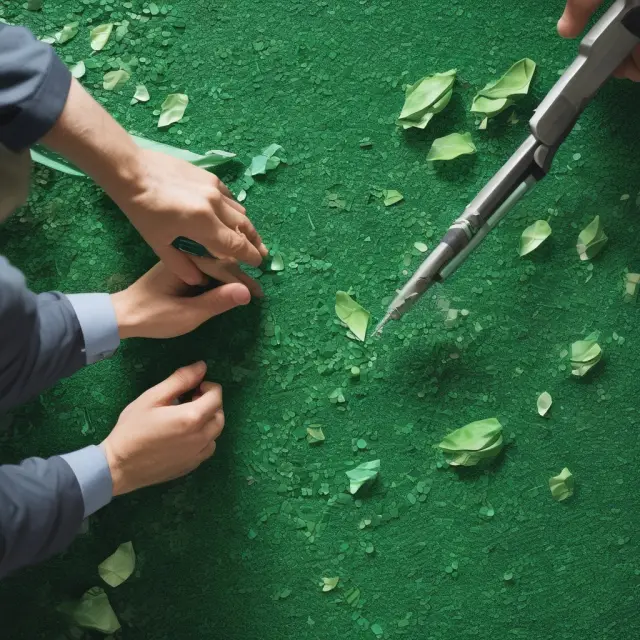 An underwriting team constructs a colorful mosaic of greensheets, representing various securities offerings and engaging institutional investors
