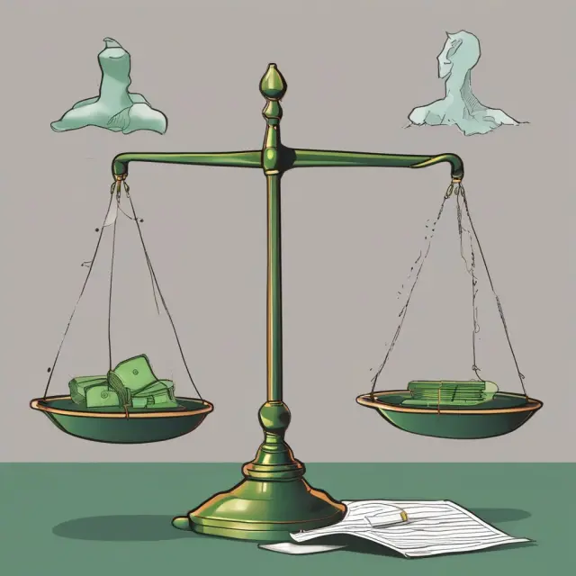 A balance scale with greensheets on one side and prospectuses on the other, symbolizing the vital role of greensheets in bridging investment information and generating investor interest.
