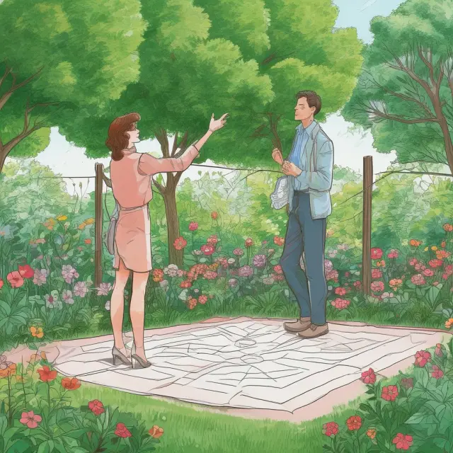 Underwriter holding a greensheet resembling a garden, where each 
