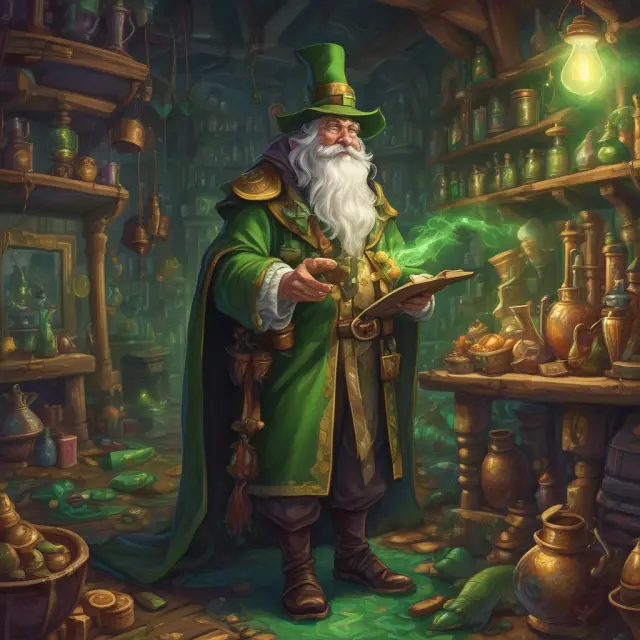 An underwriter depicted as an alchemist, crafting gold from an IPO and transforming it to 
