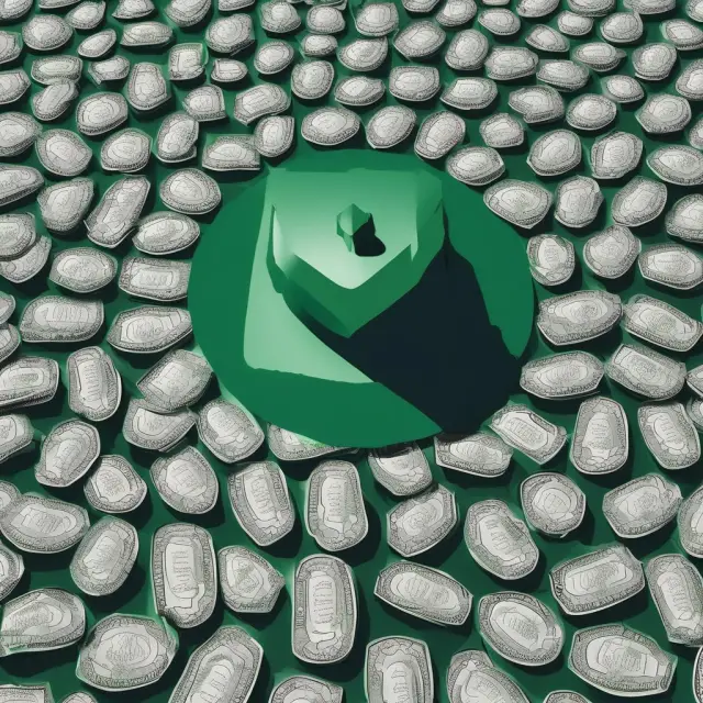 Underwriter shielding IPO with a greenshoe option, waves representing market uncertainty