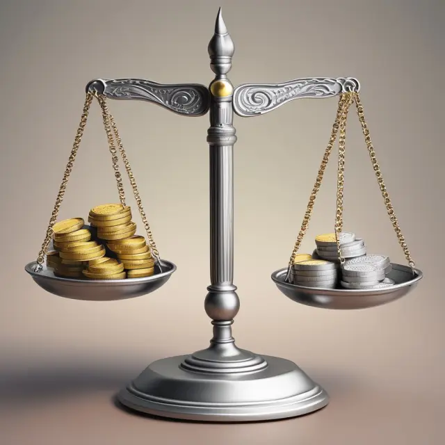 Gold and silver coins representing good money versus legally overvalued coins symbolizing bad money.