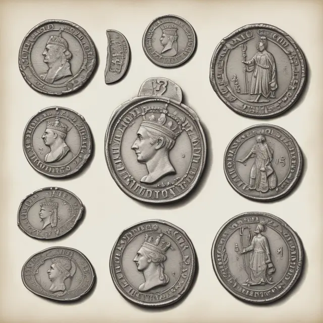 Old silver coins being replaced by debased currencies in Gresham