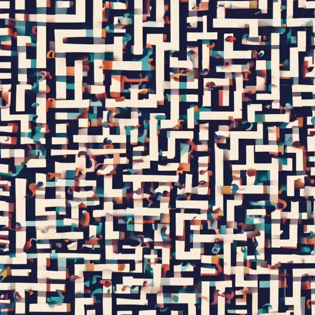 Maze-like grid of question marks symbolizing Frequently Asked Questions (FAQ) in trading