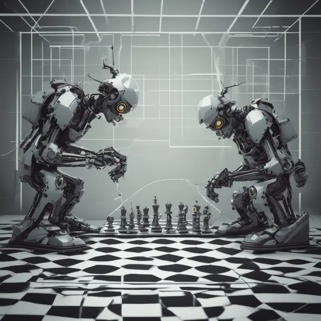 Automated grid trading: Robots working in harmony on a chessboard grid to manage trading strategies