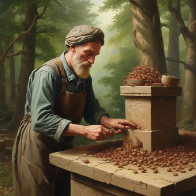 An individual grinding away, converting small investments into substantial gains through patience and discipline
