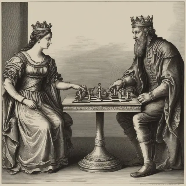 Two kings (AB & T. Rowe) clash in a chess game as their respective expense ratios, Gross Expense Ratio (GER) and Net Expense Ratio (NER), determine the victor