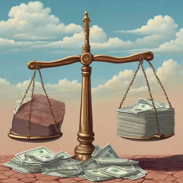 Scales overflowing with tax-exempt interest, social security benefits, veterans