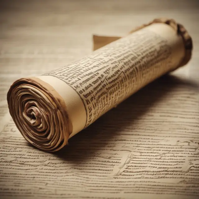 A scroll symbolizing the complexities of gross leases unfurling to reveal property tax, insurance, utility, maintenance, and tenant-landlord components