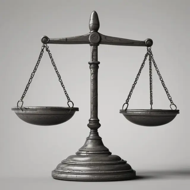 A giant balance scale with Net Premiums Written on one pan, Net Liabilities on another, and Ceded Reinsurance on the third, illustrating an insurer