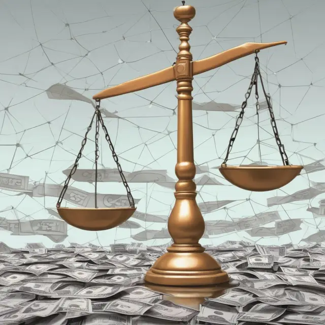 Scales balancing Net Leverage Ratio and Gross Leverage Ratio, representing an insurer