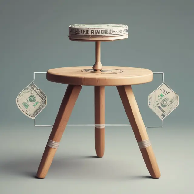 A balanced three-legged stool represents gross leverage ratio, net leverage ratio, and policyholders