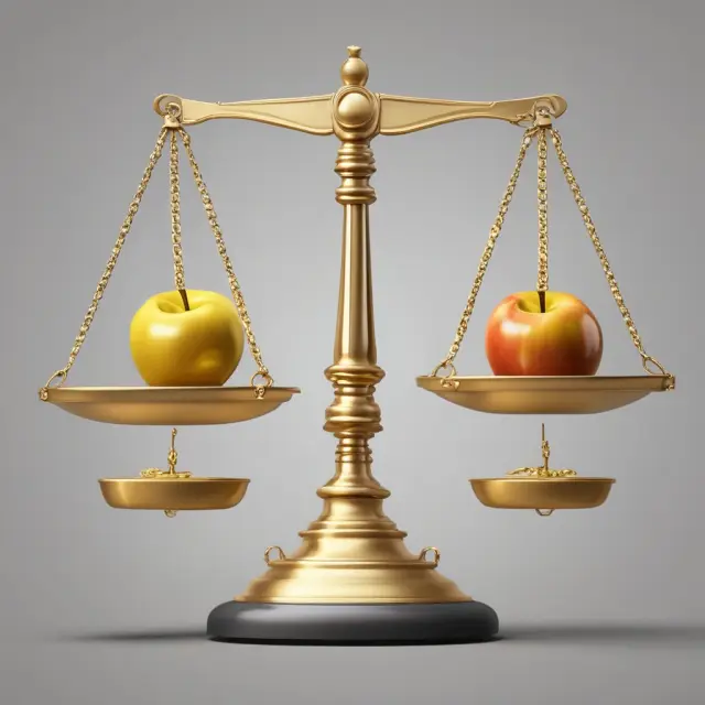 Golden apple vs. chain-weighted balance scale: Gross return versus net return