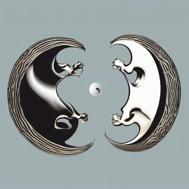 Two interconnected circles symbolizing gross and net returns in a yin-yang configuration, emphasizing their interdependence in evaluating investment performance.