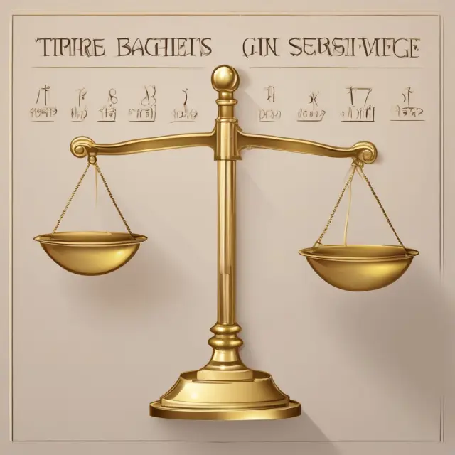A golden scale balanced between sales and services, illustrating the concept of calculating gross receipts for corporate taxation.