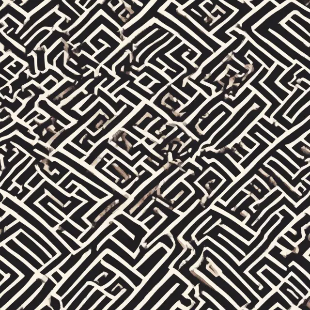 An intricately designed labyrinth with businesses strategically maneuvering through it, symbolizing the complexities of navigating state-specific gross receipts tax definitions and exclusions.
