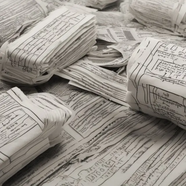 An illustration of a maze filled with questions marks representing FAQs, and a character navigating through it, symbolizing the intricacies of gross receipts and their common misconceptions.