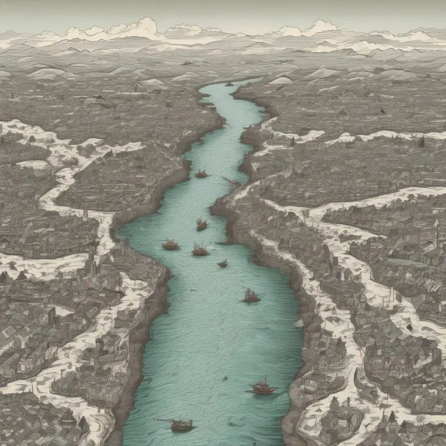 Image of Gross Value Added (GVA) representing a solid foundation, with Cash Value Added (CVA) and Economic Value Added (EVA) emerging from interconnected economic rivers