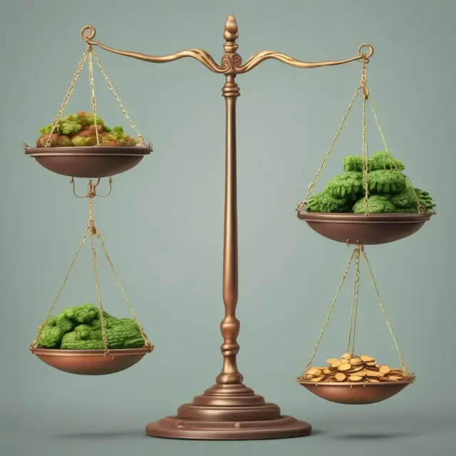 Image of two sets of scales, one representing gross yield and the other net yield, demonstrating the difference between potential and actual returns