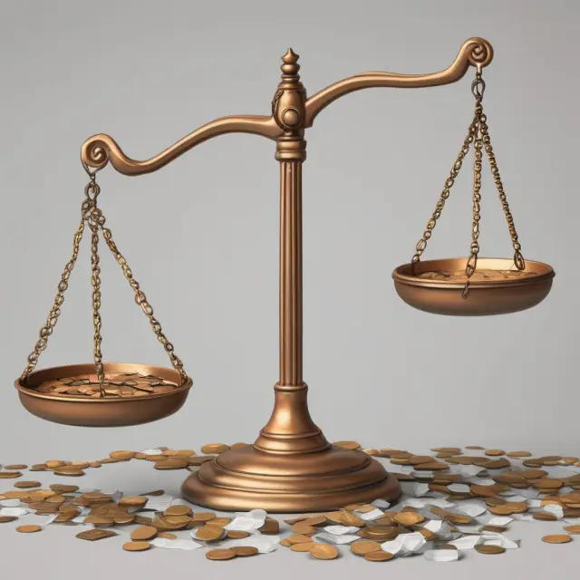 Scales weighing an individual