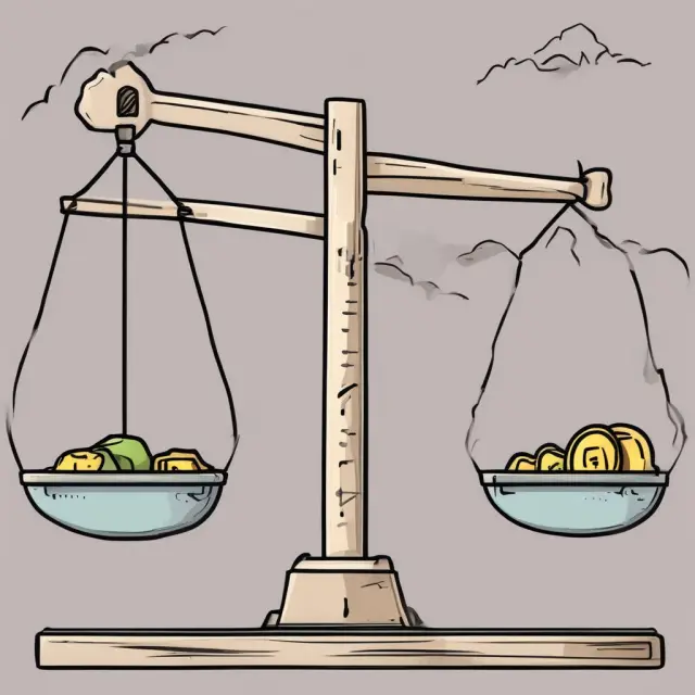 Visualization of gross margin vs. costs, with one scale increasing and the other decreasing, enhancing understanding of how they impact each other.