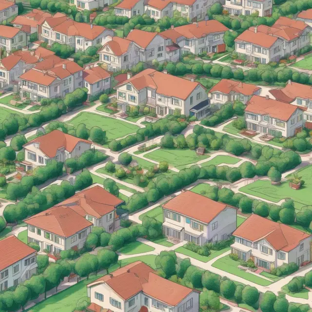 A landlord inspects lush gardens representing successful tenant developments, emphasizing income generation and control in ground leases