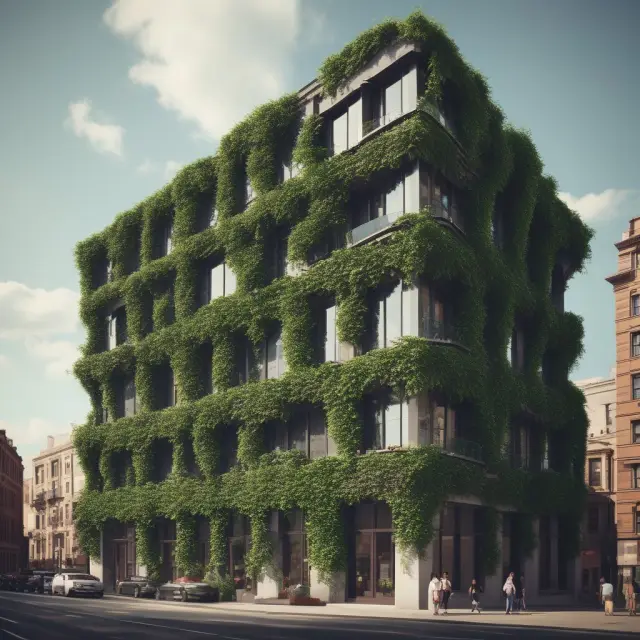 An image of an ivy-covered building symbolizing prime locations and financial benefits offered by ground leases.