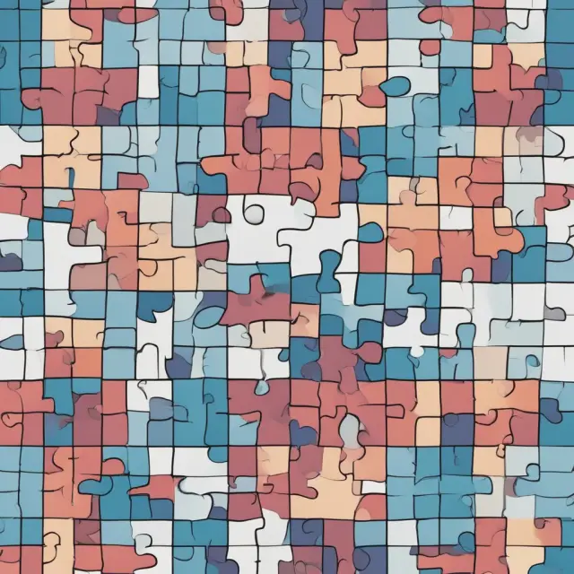 Visualization of HMO and PPO group health insurance plan types forming a cohesive mosaic, symbolizing the diverse options for coverage