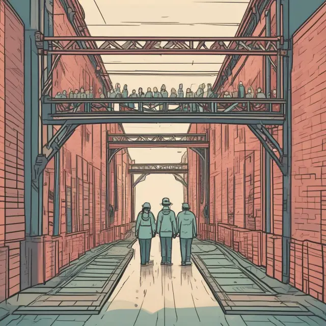 A person crossing a bridge, symbolizing uninsured individuals accessing various healthcare services
