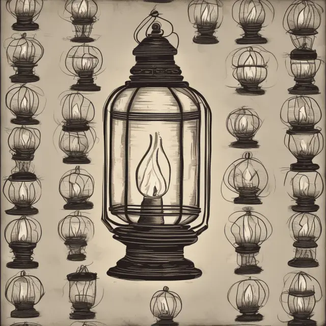 An ornate lantern emanating light, depicting G-11 countries forming the flame and G-7 symbolizing wisdom and collaboration.