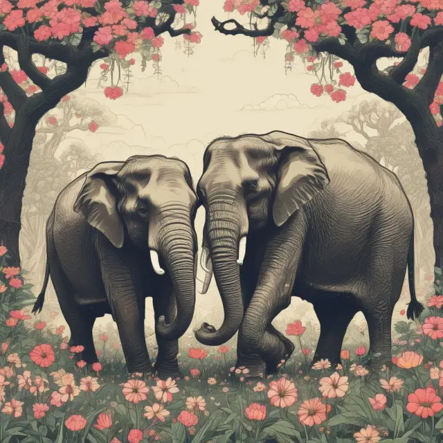 Debt elephants regain their strength amongst thriving gardens, reflecting G-11