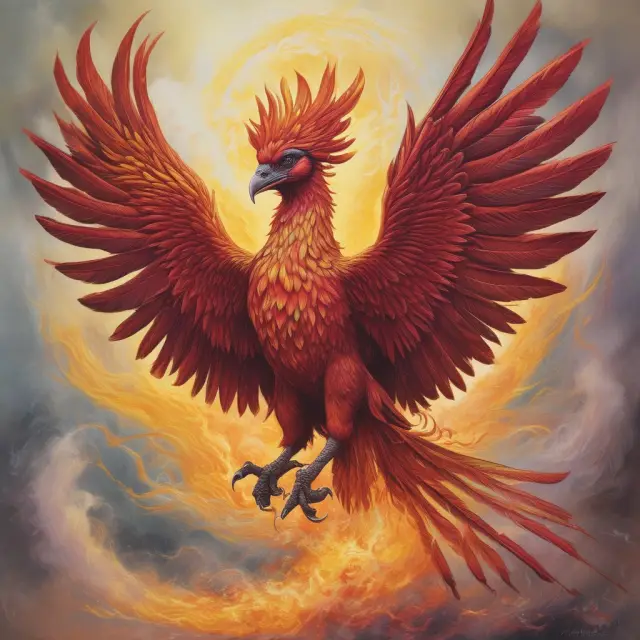 Colombian Phoenix emerging from the ruins of the Group of 3 agreement, symbolizing economic growth through energy sector and increased trade with Mexico.