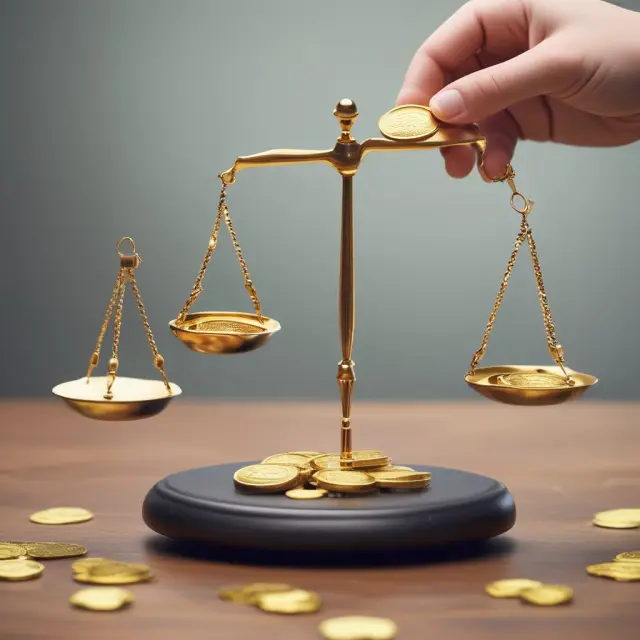 Employer providing gold coins with varying sizes, representing differentiated group term life insurance coverage