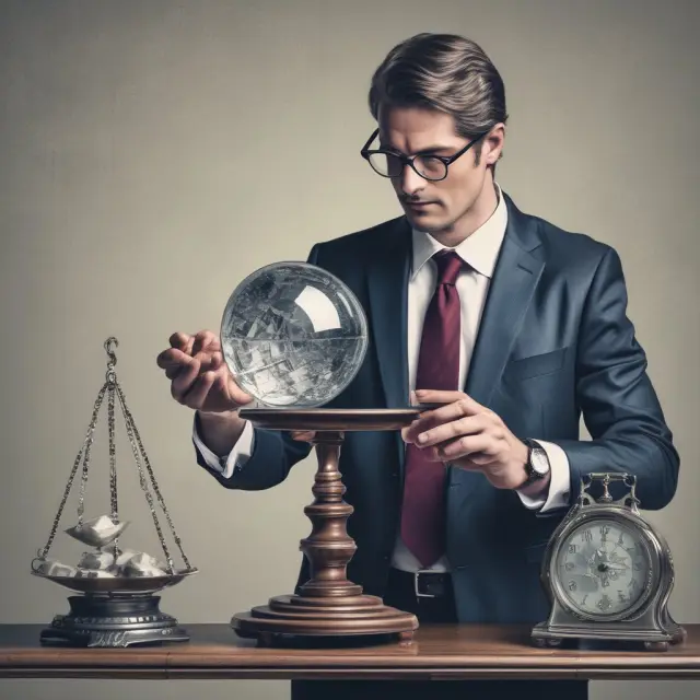 A fund manager carefully examines different growth and income strategies and risk profiles to create a well-diversified, balanced investment portfolio.