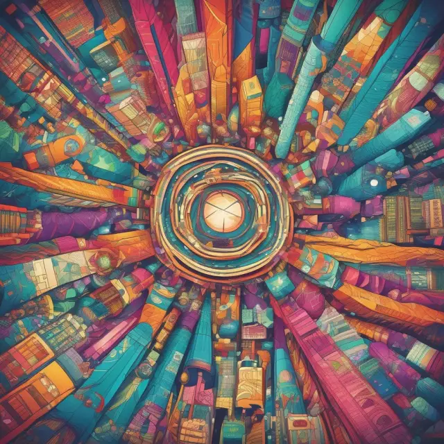 Colorful representation of various growth stocks from numerous sectors, emphasizing their unique growth potential