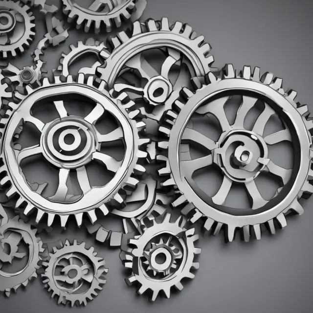 Interlocking gears representing the merger of GSCC and MBCC, creating a robust and efficient Fixed Income Clearing Corporation (FICC)