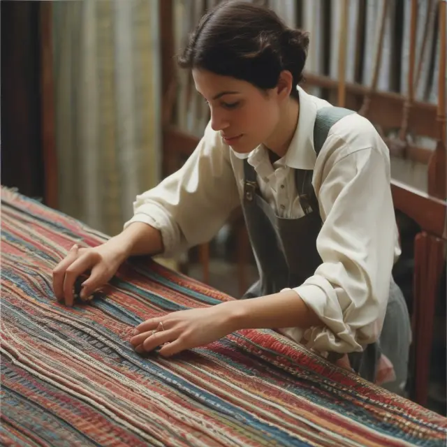An employee of a private agency constructs a colorful tapestry using Canadian government contracts, illustrating their eligibility for a Government-Sponsored Retirement Arrangement (GSRA)