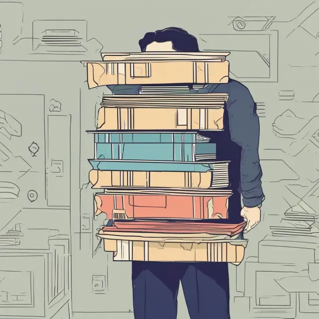 Investor with stacked GTC orders, symbolizing planning and patience for long-term investment goals