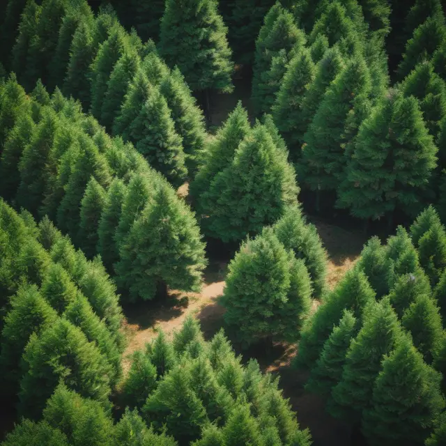 Evergreen trees withstanding market volatility, symbolizing the resilience and adaptability of GTC Orders in portfolio management