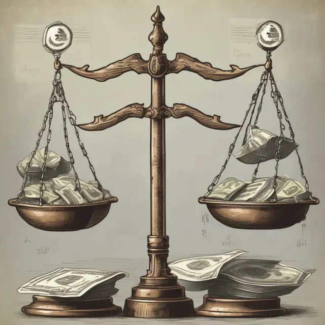 A balanced scale representing the benefits and risks of using Good