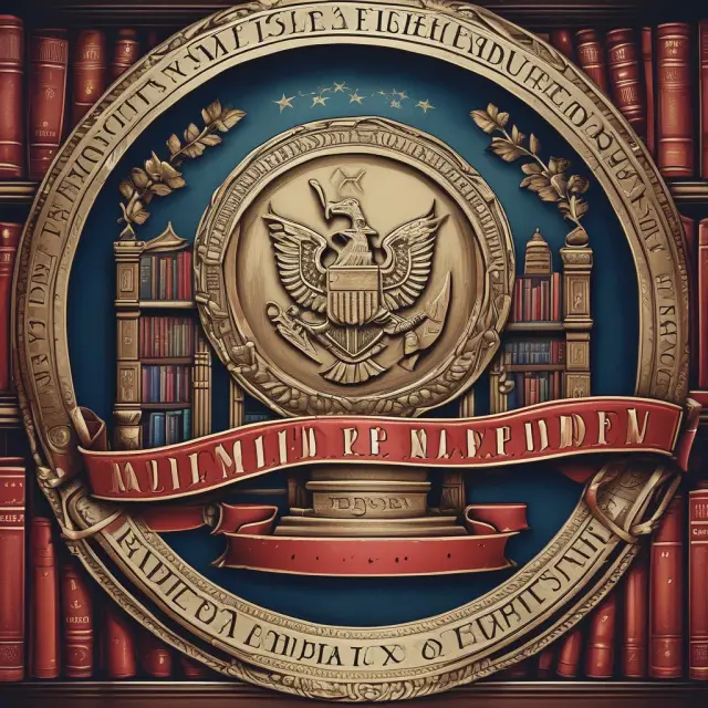 An image of a sturdy wooden ladder extending towards an open book symbolizing education, with the U.S. Department of Education