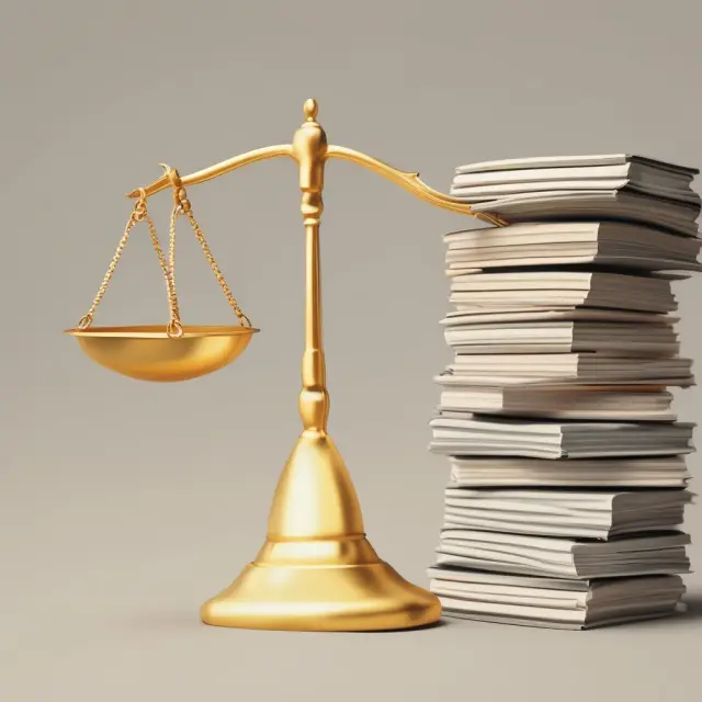 A balanced golden scale with tax codes on one side and guaranteed payments on the other illustrating partnership tax considerations