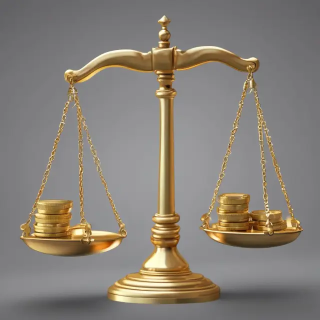 A golden scale balances the tax implications of guaranteed payments in partnerships between ordinary income and capitalized costs.