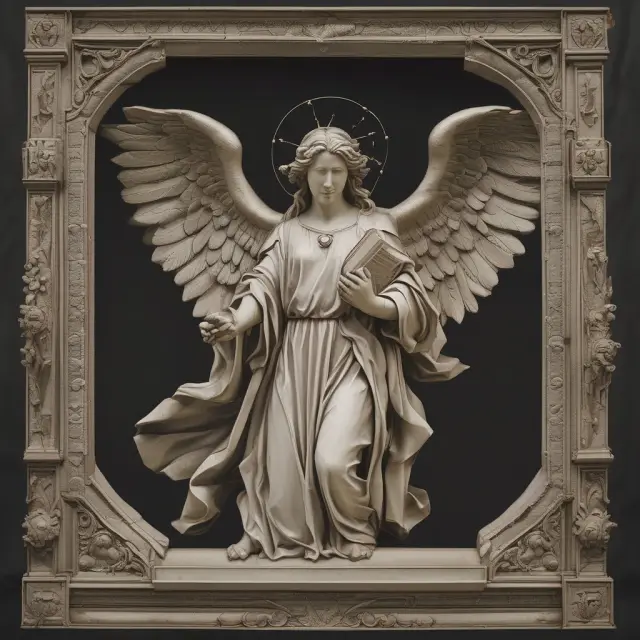An angel, representing the guarantor, holding a shield to protect an investor